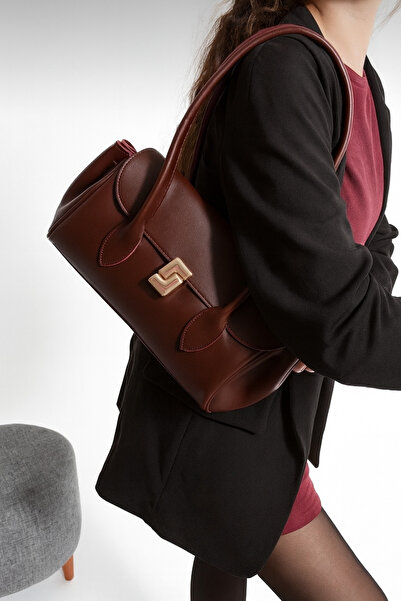 bahwar حقيبة كتف جولد كيليت