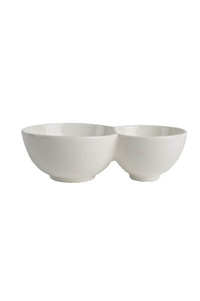 SQUALO زبدية بورسلان قسمين – 25 سم