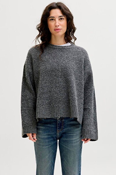 Jack & Jones Women's Wool Karisimli Wide Fit Sweater - Sigga