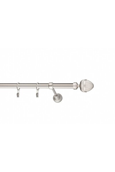 KLEIDECO metal gallery 19 mm ITALIA simple, chrome-matt, 120 cm, SORANO ends
