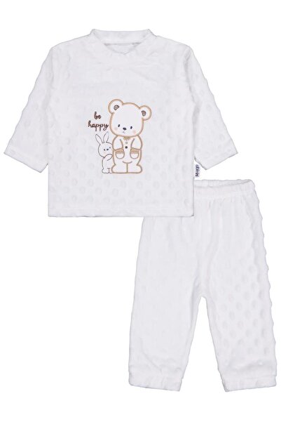 Minidamla Rabbit Bear 2-Piece Set 1-6 Months - Ecru 3-6 Months