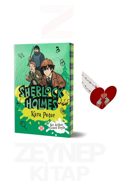 dokuzyayinlari Sherlock Holmes 4 Kara Peter (Özel Tasarım Kalp Ayraç Hediye)
