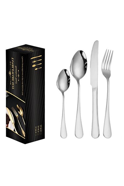 OEM 24 Piece Cutlery Set, Set for 6 People, Stainless Steel, Modern Design, S...