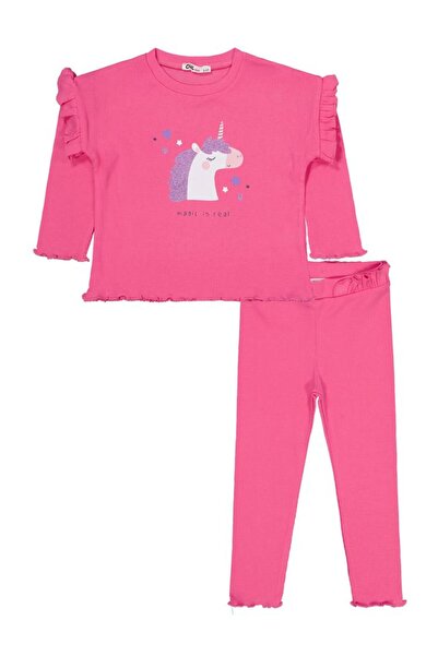 Civil Girls Unicorn Printed 2-5 Years Old Set - Pink 3-4 Years Old