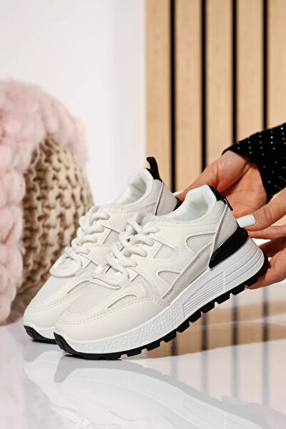 Zaira Λευκά παιδικά πάνινα παπούτσια από οικολογικό δέρμα Carolyn #21029