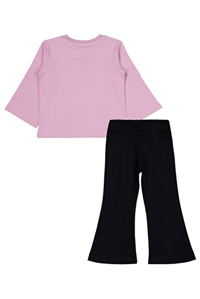 Civil Girls Cute Bow Printed Set for Ages 2-5 - Pink 5-6 Years