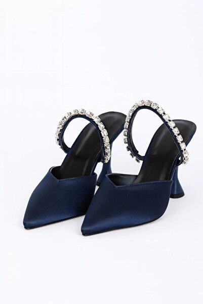 MİKANA MODA Evening Dress Shoes Satin Detailed Lace (9cm)