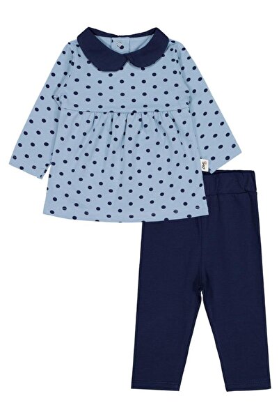 Civil Baby Collared Puan Printed 6-18 Months Set - Navy Blue 18-24 Months