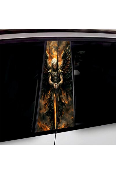 Avex Set 2 stickere decorative pentru stalpii usilor, print autoadeziv de ina...