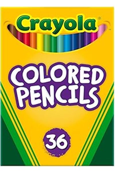 Crayola 36 قلم رصاص ملون طويل