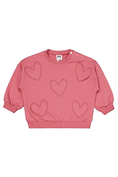 Civil Baby Kalp Aplike Nakışlı 6-18 Ay Takım - Turuncu 18-24 Ay