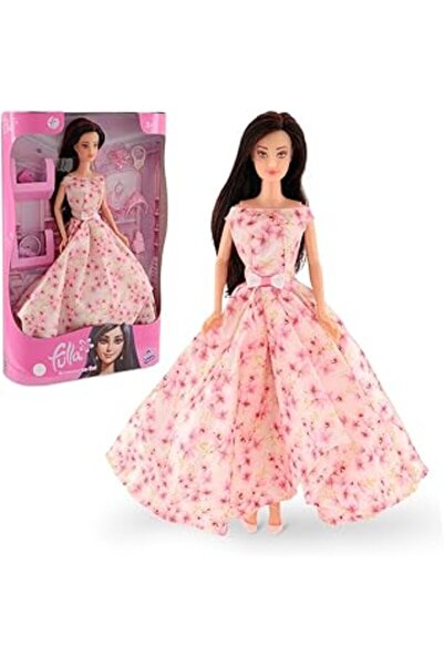 Fulla Fashion Doll with Dress-Up Accessories (Glasses, Crown, Bag, Hair Tools...