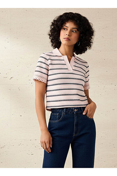 Lee Cooper تيشيرت مخطط بقصة عادية