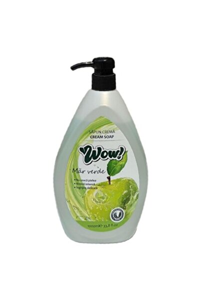WOW Green Apple Cream Soap with Pump, 1 L