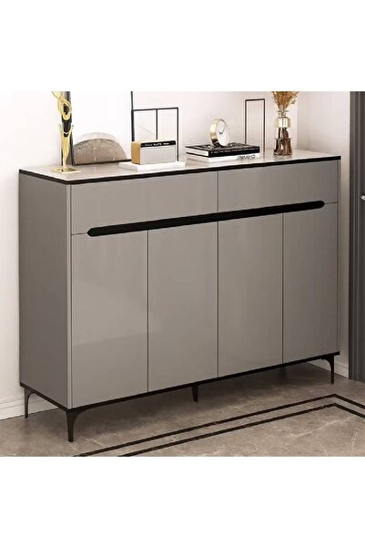 NKX خزانة أحذية فاخرة متعددة الوظائف مع أدراج تخزين للمدخل 120 سم