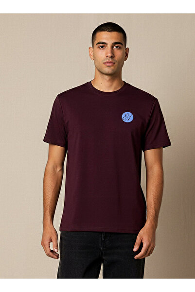 Lee Cooper Men Regular Fit Crew Neck Short Sleeves Logo Print T-shirt