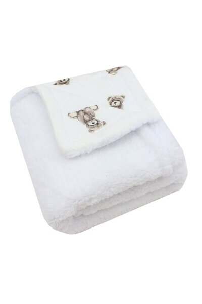 PRICHINDEL Pătură Deluxe, Teddy, bumbac muselină inversată, Martinel, 80 x 10...