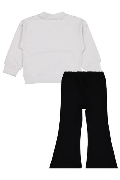 Civil Girls Glitter Butterfly Printed 2-5 Years Old Set - Gray 3-4 Years Old