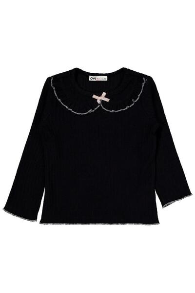 Civil Girls Ruffle Collar Suit for Ages 6-9 - Black 9-10 Years Old