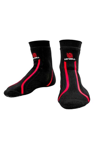 Sanabul Foot Grip Anti-Slip Socks for Men & Women (Large/X-Large, Red)