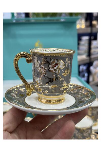 ROY KING Lux Bone Porcelain 24 Carat Gold Plated Cup Set