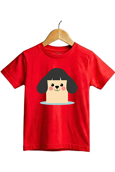 WİDİ Παιδικό μπλουζάκι με χαριτωμένο χαρακτήρα σκύλου με τύπωμα Regular Fit 1...