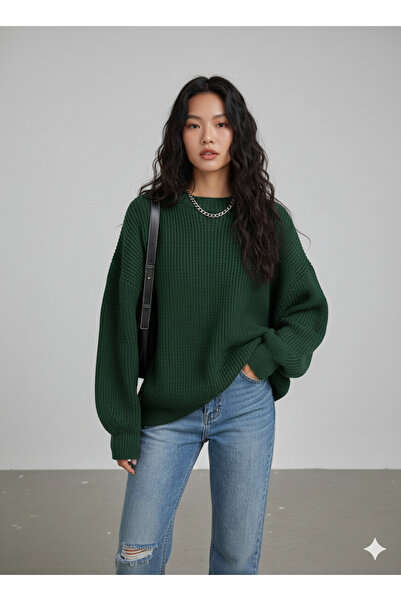 FAVORİST Women's Cotton Sweater Btk Tri̇ko