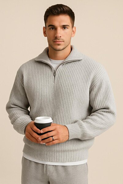 LC Waikiki LCW Casual Erkek Oversize Rahat Kalıp Kışlık Kazak