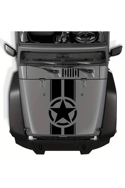 Avex Sticker autoadeziv pentru vehicule Off Road, model "Army Star", dimensiu...