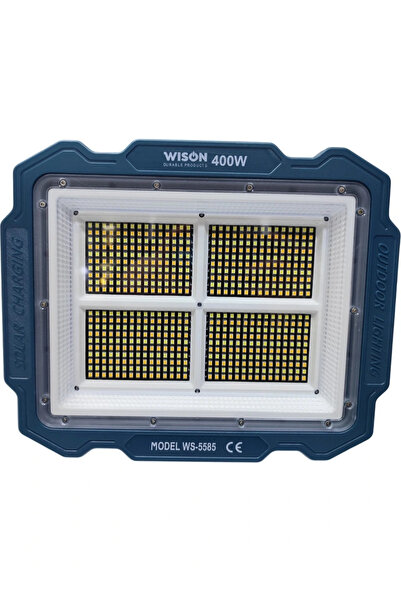 Genel Markalar Wıson Ws-5585 Çok Fonksiyonlu 3 Solar Panelli 400W Spot Aydınl...