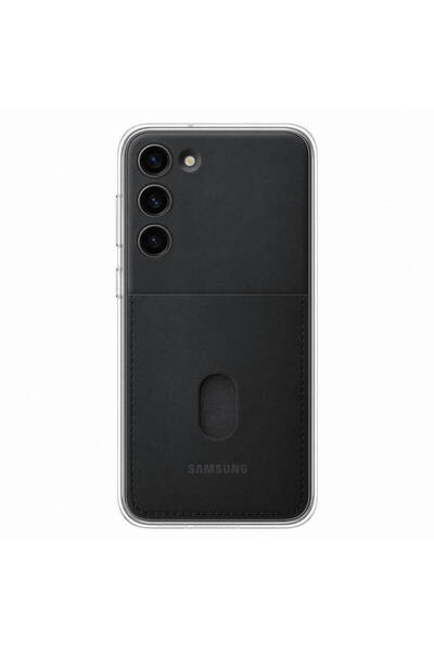 Samsung Πίσω κάλυμμα σιλικόνης με υποδοχή κάρτας μαύρο (Galaxy S23+)