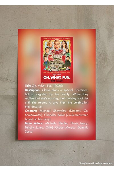 VreauPoster Infographic Poster Movie Oh. What. Fun. (2025), Comedy Christmas ...