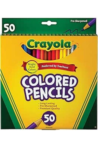 Crayola Colored Pencils - 50 per pack - 12 packs per case