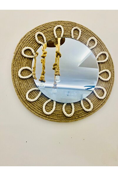 kattuna Bohemian Jute Mirrored Wall Decoration Set of 2