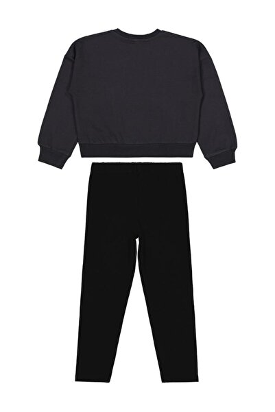 Civil Girls Paris Stone Printed 6-9 Years Old Set - Gray 9-10 Years Old