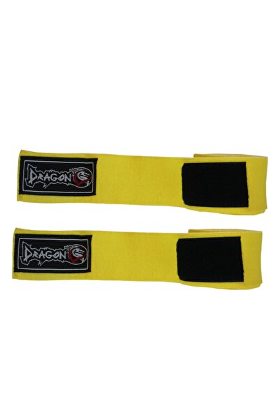 Dragondo 83821 Bandaj elastic Elite de 3,5 metri Bandaj galben pentru box