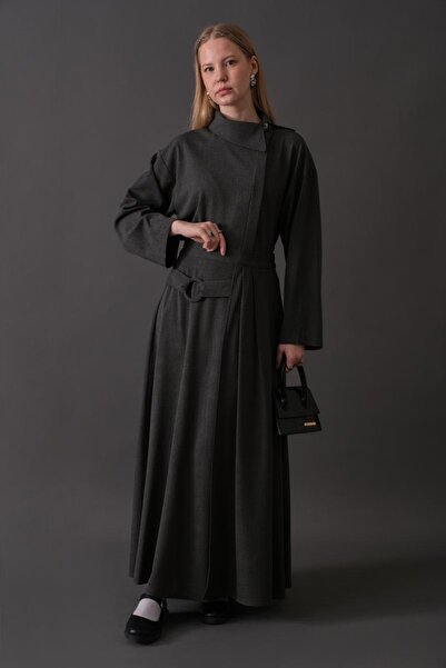 ZÜLAYS Toka Detaylı Etek Antrasit