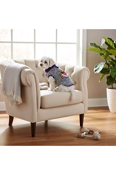 handmadeproducts ملابس كلاب متوسطة الحجم مصنوعة يدويًا من الصوف المحبوك