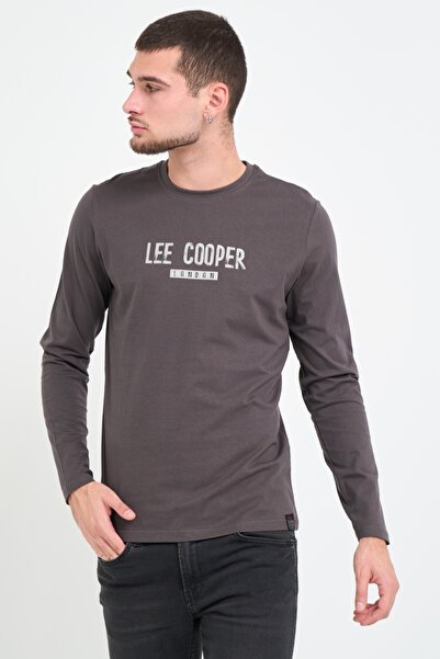 Lee Cooper Men's long-sleeved T-shirt with logo print