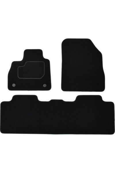 Mammoth Velour car mat set 3 pieces suitable for RENAULT ESPACE V 02.15-03.23, [5 seats]
