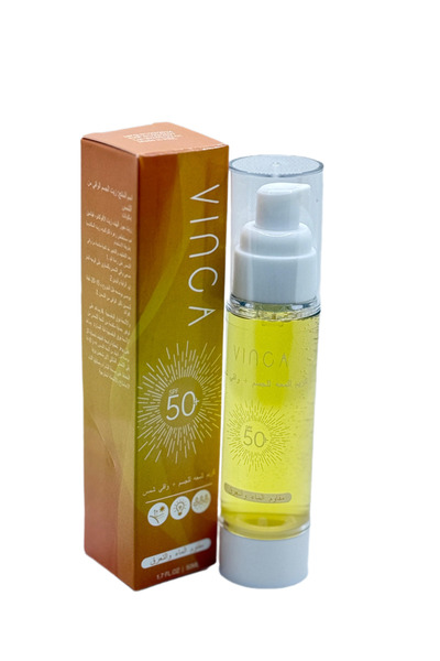 VINCA فينكا كريم للمعه للجسم (+50 SPF ) واقي شمس 50 مل