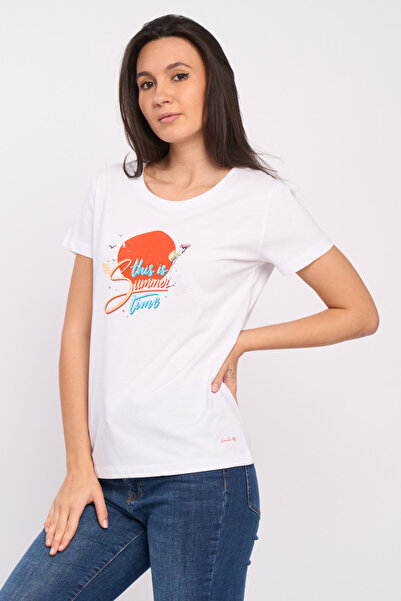 KVL by KENVELO Tricou maneca scurta de dama cu imprimeu