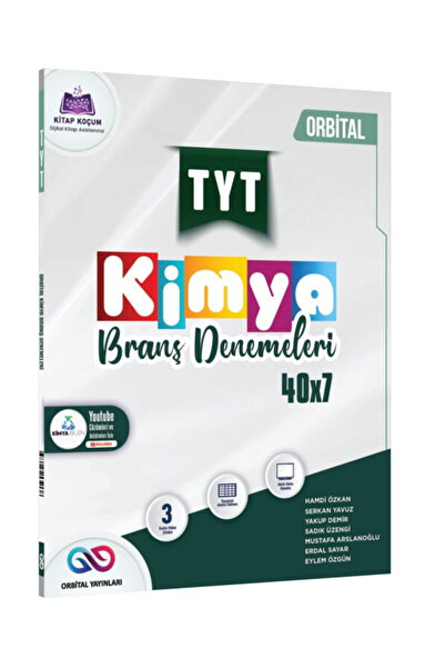 Açı Yayınları Orbital Yay TYT Kimya 40x7 Branş Denemeleri / Video Çözümlü - Y...