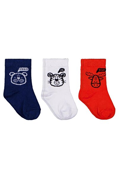 Civil Baby مجموعة جوارب هيرو أنيمال 3 قطع 6- للأطفال الأولاد - ستاندرد