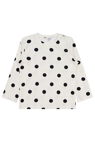 Civil Girls Dotted Pajama Set for Ages 10-13 - Ecru Ages 10-11