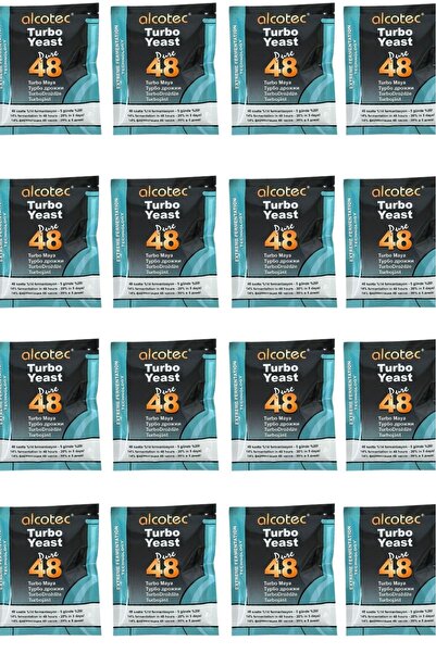 alcotürk ALCOTEC 48 TURBO YEAST & MAYA 135 gr*16 adet