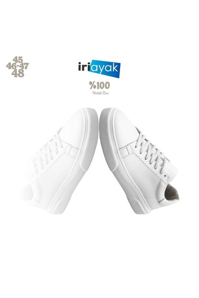 İriayak Large Size Genuine Leather 40-48 / Comfortable Sole Casual Shoes / Men - Suitable for Daily Use