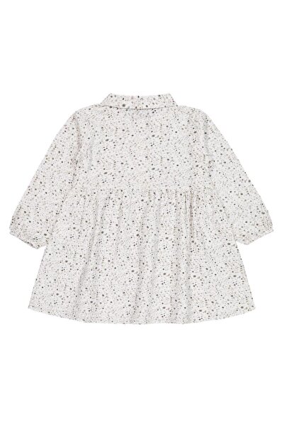 Civil Girls Patterned Dress for Ages 2-5 - Ecru 3-4 Years
