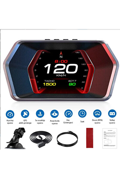 Bowie Turbo basıncı Yağ basıncı hız göstergeli harici digital hayalet gösterg...