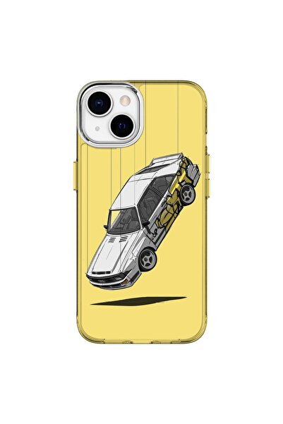 Turkuaz Luxury Silicone Case with Audi Design for iPhone 13 Compatible with Strap